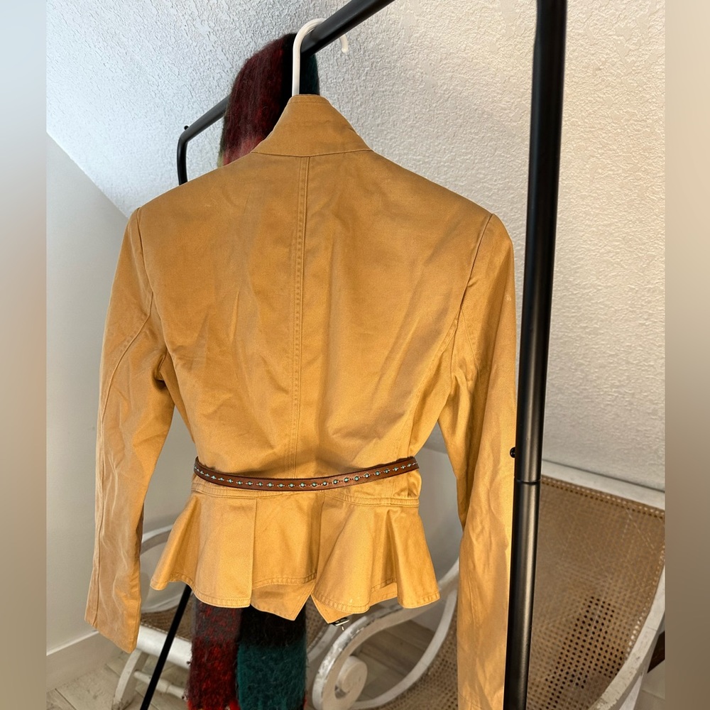 Camel Colored Utility Jacket By Fossil Gorgeous C… - image 2